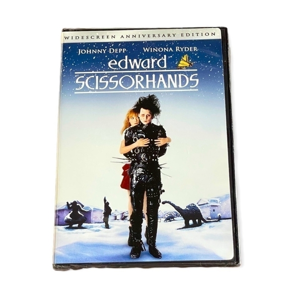 NIB Edward Scissorhands with Johnny Depp DVD Movie Widescreen Anniversary EDT - Picture 1 of 3